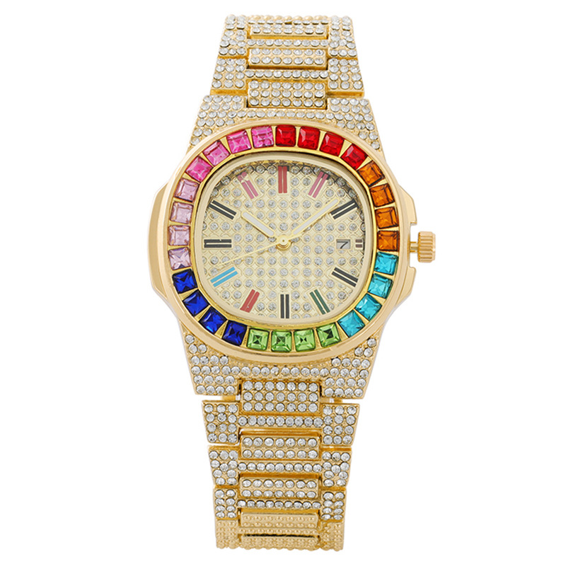 Luxury Watch Iceberg - Unisex Iced Out Square Quartz Watch,