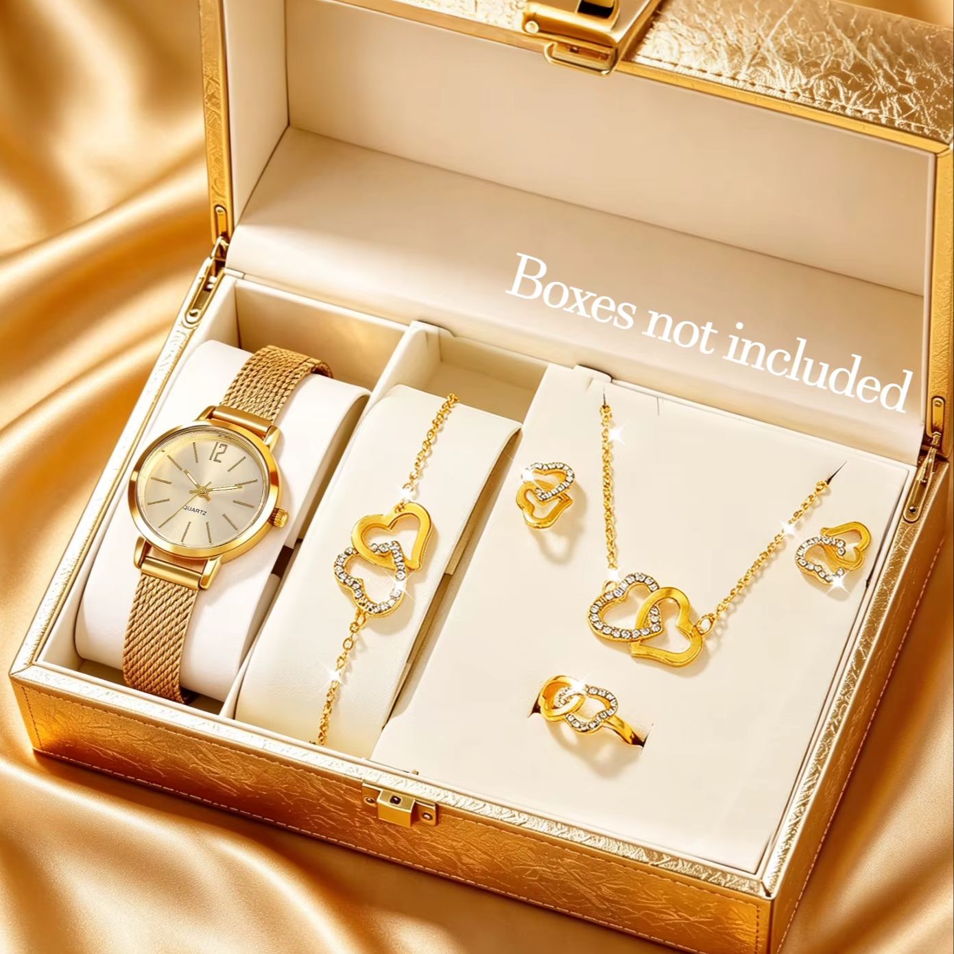 Luxury Watch Gift For Her - Conjunto de 6 peças de relógios