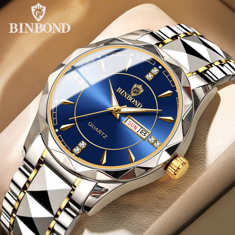 Luxury Watch Top 10 - Binbong relógio de negócios masculino à