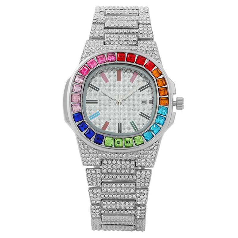 Unisex Iced Out Square Quartz  - Luxury Watch Iceberg avaliação e preço