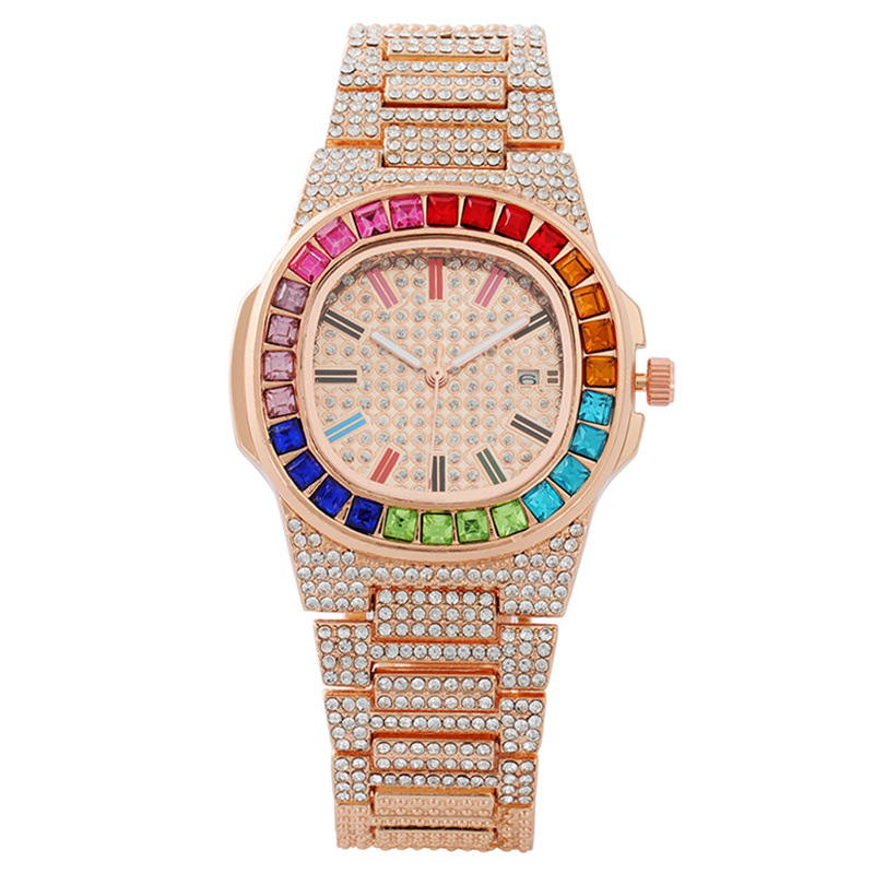 Unisex Iced Out Square Quartz  - Luxury Watch Iceberg avaliação e preço