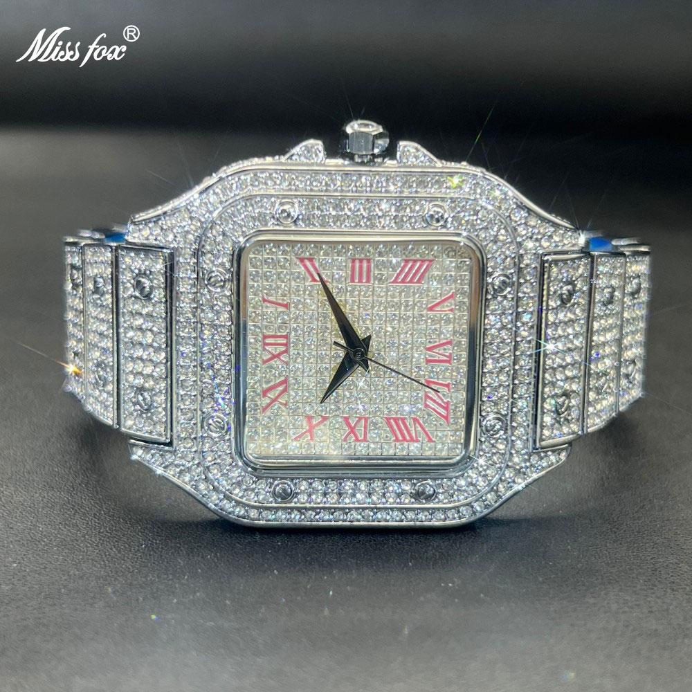 Missfox iced out relógio mascu - Luxury Watch Iceberg avaliação e preço