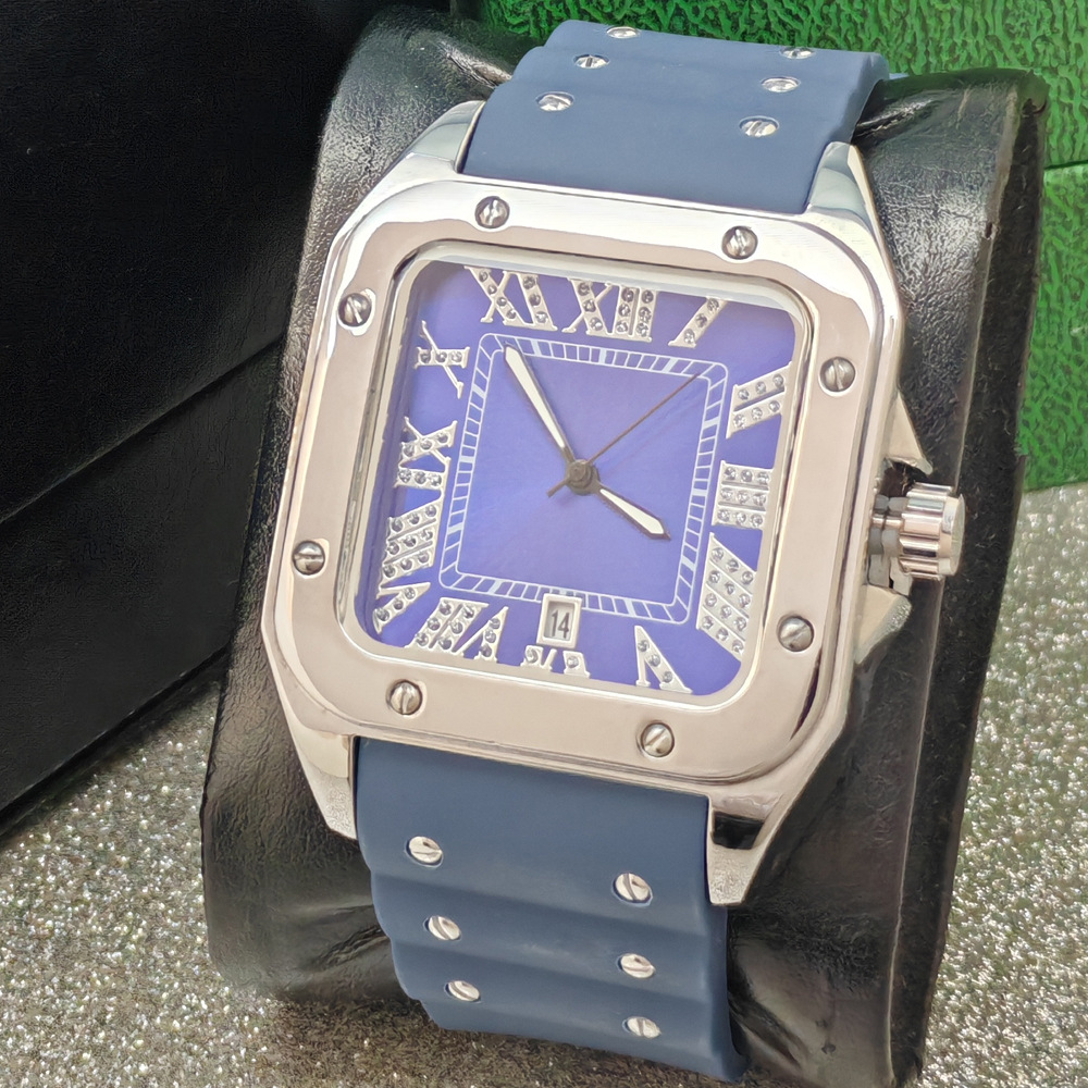 Relógio de Quartzo Azul com De - Luxury Watch Iceberg avaliação e preço