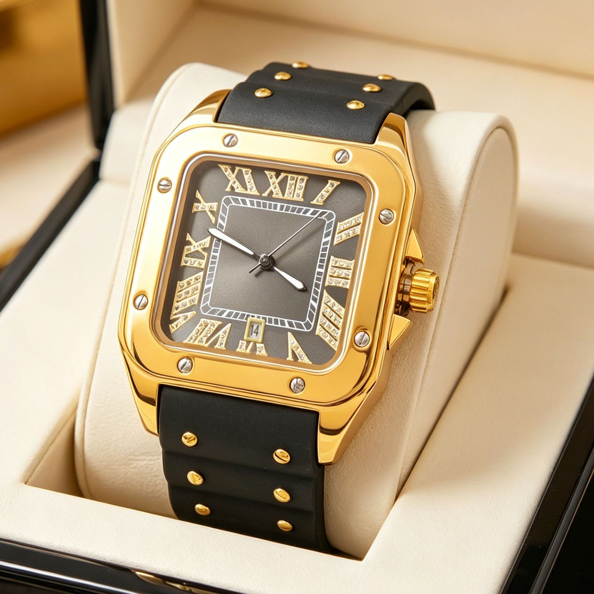 Relógio de Quartzo Azul com De - Luxury Watch Iceberg avaliação e preço