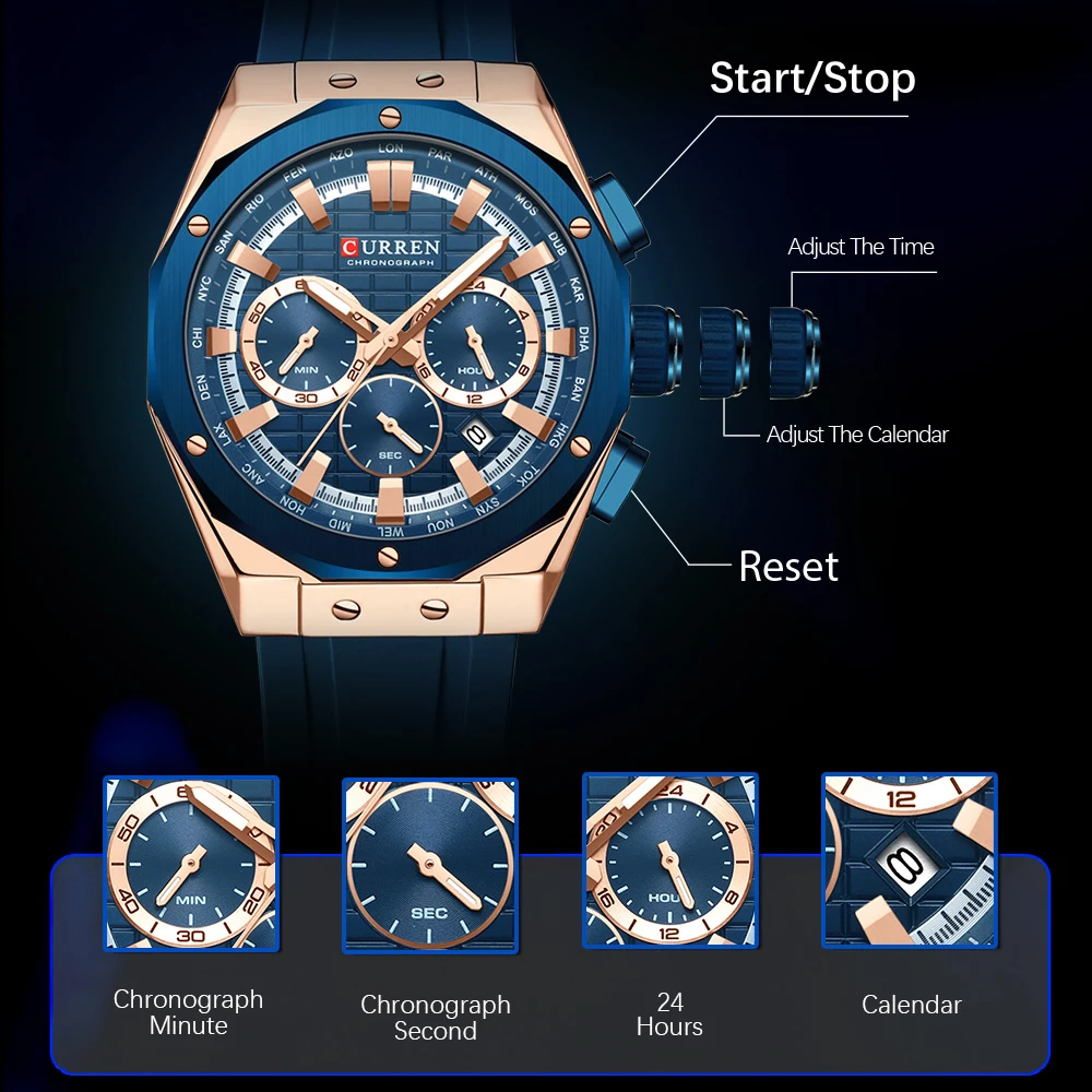 CURREN-Relógio de pulso quartz - Luxury Watch Magazine avaliação e preço